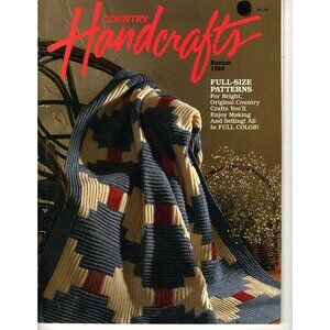 Country Handcrafts Magazine Bazaar 1998 With Full Size Patterns